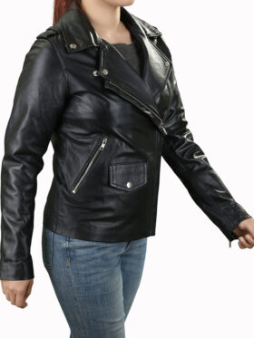 Fashion Wear Womens Black Leather Jacket