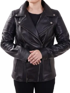 Isabella Women Black Moto Jacket