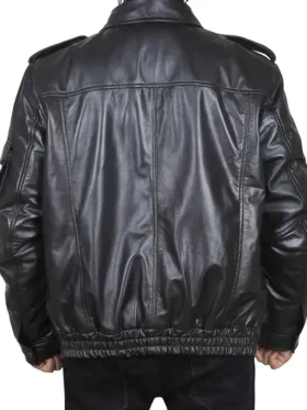 Black Casual Leather Jacket