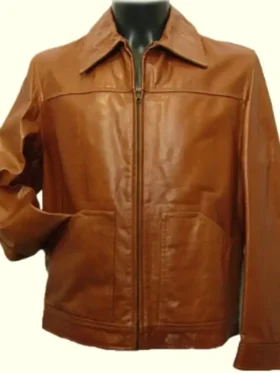 Classic Vintage Brown Leather Jacket