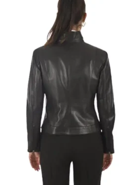 Women's Black Lambskin Style Jacket
