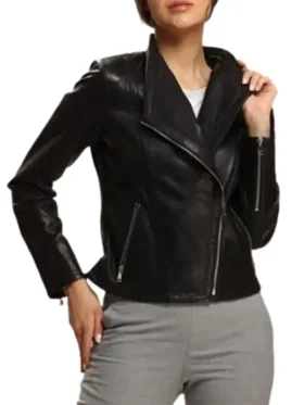 Women's Leather Jacket in Absolute Black