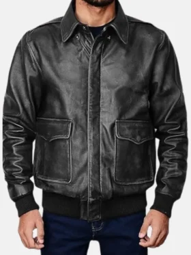 mens-black-flight-pilot-a2-leather-jacket