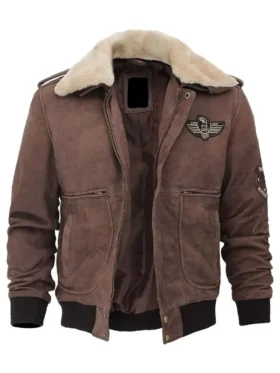 mens-brown-suede-shearling-collar-g1-jacket