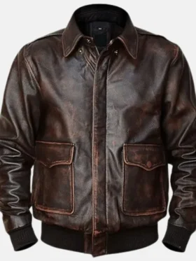 mens-dark-brown-a2-leather-bomber-